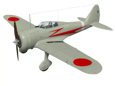 Nakajima Ki27 Nate Kou 3D model
