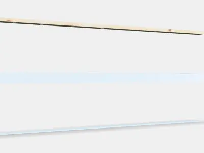 SKYTTA Rail for sliding door frame 1 Low-poly 3D model