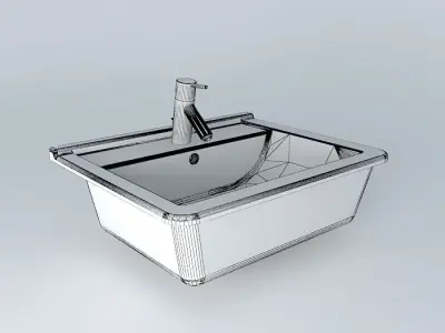 starck 3 sink Free 3D model