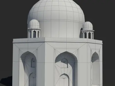 Arab x4 Low-poly 3D model