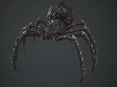 Spider Warrior Low-poly 3D model