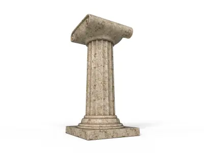 Antique Columns Low-poly 3D model