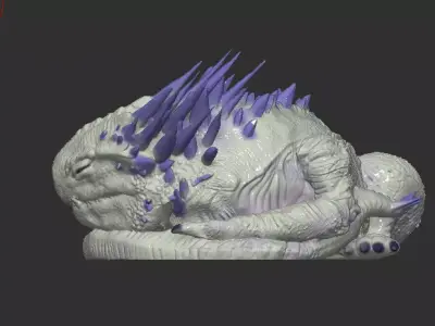 Baby Shimo-Inspired Monster 3D print model