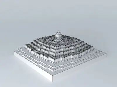 Borobudur Temple 3D model
