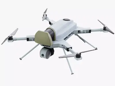 Kargu Drone Low-poly 3D model