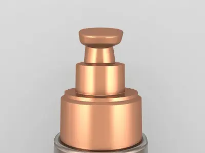 Round Pump Bottle 3D model