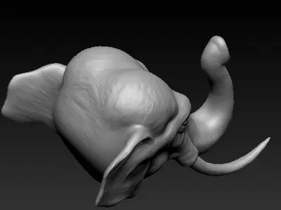 Asiatic Elephant Free 3D print model