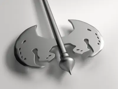 Double Dragon Battle Axe 3D model