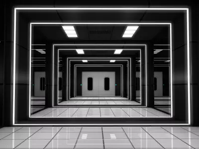 Sci Fi Corridor 3D model 179