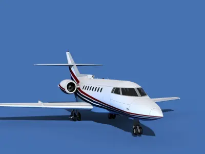 Hawker Siddley 1000 V08 3D model