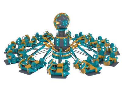 Aircraft Carousel 3D model