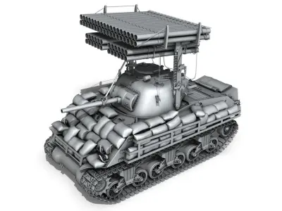 M4A3 Sherman-Calliope 3D model