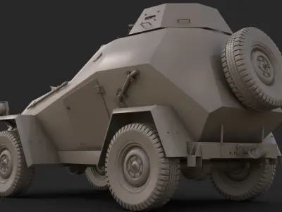 BA 64 Clay Mental Ray 3D model