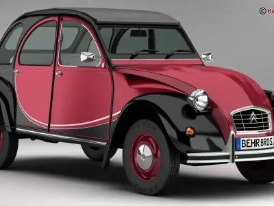 Citroen 2CV6 Charleston 3D model