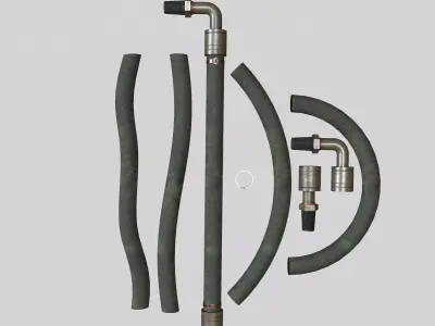 Hydraulic pipeline cloth 3D model