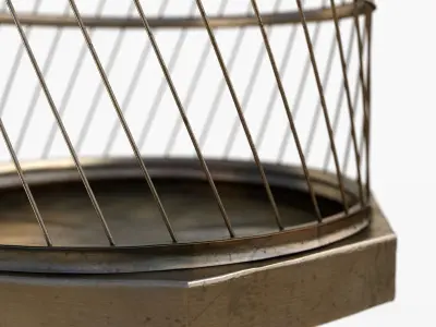 AntiqueBirdcage2 birdcage 3D model