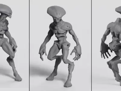 Alien Grunt Free 3D model