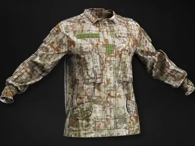 Military Uniform - Tactical Clothing for men Low-poly 3D model