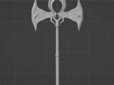 EgyptianCombat Axe Low-poly 3D model