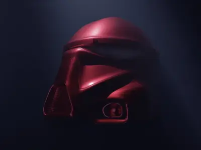 Star Wars Darth Trooper Helmet Low-poly 3D model