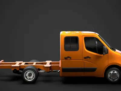 Renault Master CrewCab DW E20 Chassis 2014 3D model