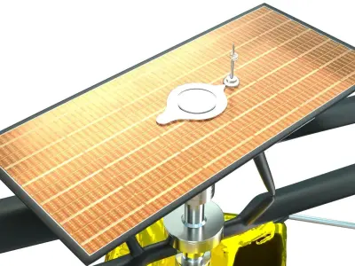 Mars Helicopter Low-poly 3D model