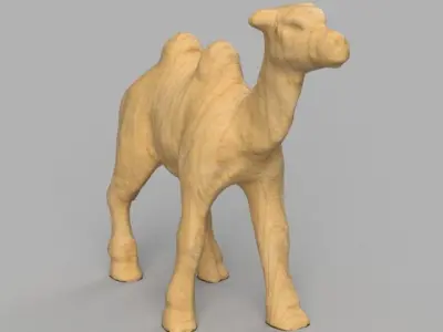 Chameau golden camel 3D print model