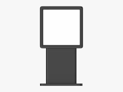 Advertising stand display mockup 10 3D model