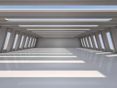 Modern Empty Tunnel 3D model order