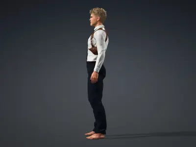 Police Officer Detective Policeman Character 3D model