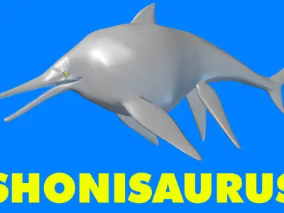 Shonisaurus Dinosaur 3D model
