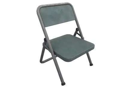 Iron Chair Low-poly 3D model