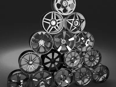 Car rims collection 1 3D model