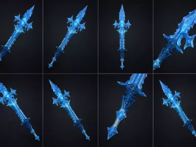 Glacial Wrath Low-poly 3D model