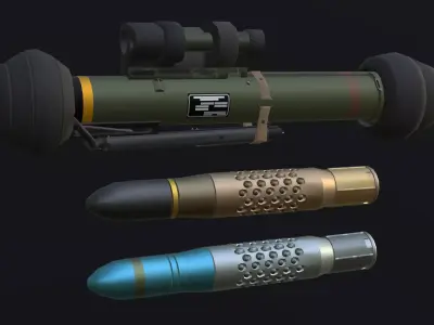 M47 Dragon - Low Poly and Game-Ready Low-poly 3D model