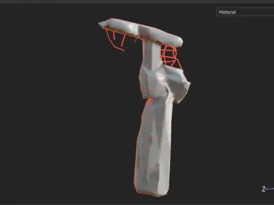 Broken Concrete Pillars Damaged 3D Asset Pack Set of 10 Low-poly 3D model