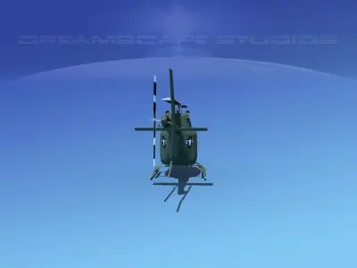 Bell OH-58B US Marines 3D model