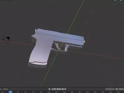 this is a P250 Gun Free low-poly 3D model