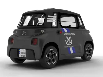 Citroen Ami 2020 Police 3D model