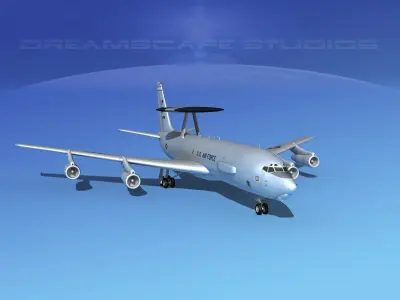Boeing E-3C Sentry ZZ USAF 3D model