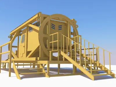 BLAST SIMULATOR Low-poly 3D model