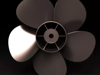 propeller metal Free 3D model