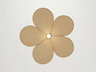 Fabric ceiling Lamp Free 3D model