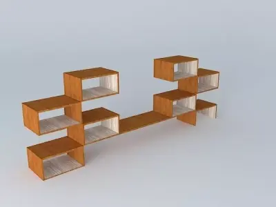 estante bookshelf rack Free 3D model