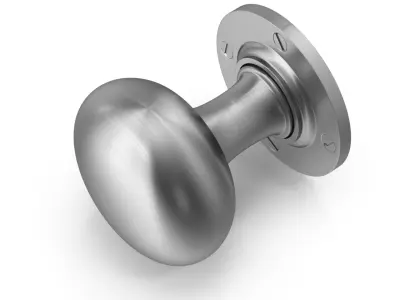 Door Knob Steel V07 3D model