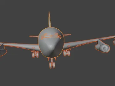 Boeing OC-135B Open Skies - THE SKY SPY - Low-poly 3D model