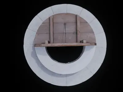 Korean style opended well 3D model