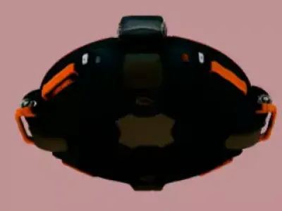 Futuristic Industrial Power Cell Low-poly 3D model