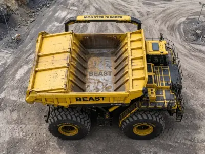 Monster Dumper Truck STL Heavy Mining Dumper 3D Model ready  3D print model