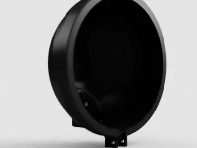 4x4 sealed beam socket 3D model